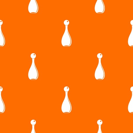 Elegant parfume bottle pattern repeat seamless in orange color for any design. Vector geometric illustrationのイラスト素材