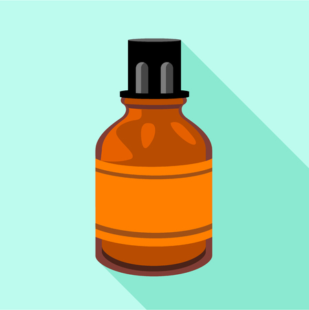 Vial medical icon. Flat illustration of vial medical vector icon for webのイラスト素材