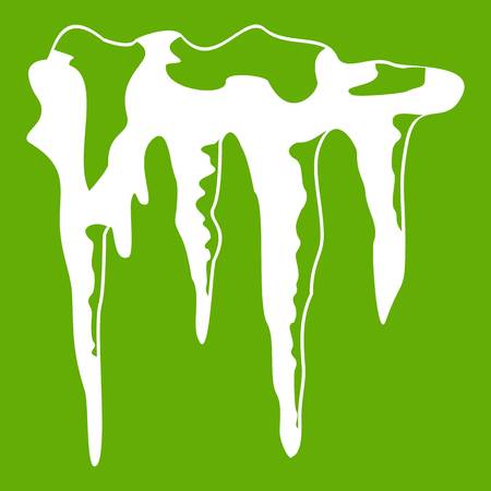 Icicles icon greenのイラスト素材