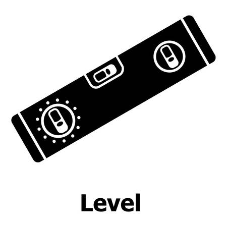 Level icon, simple black style