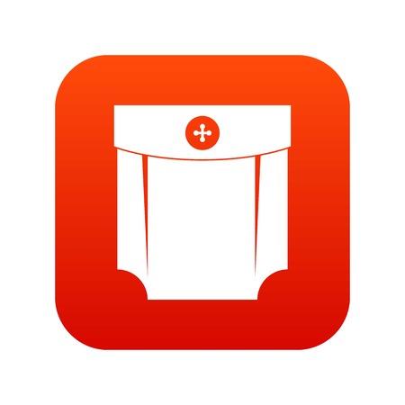 Pocket design icon digital red for any design isolated on white vector illustrationのイラスト素材