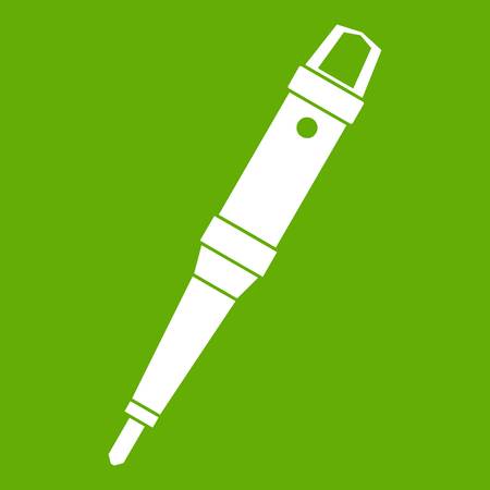 Grip of tattoo machine icon greenのイラスト素材