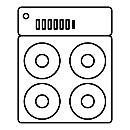 Speaker box icon , outline styleのイラスト素材