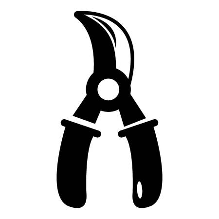 Grape scissors icon simple styleのイラスト素材