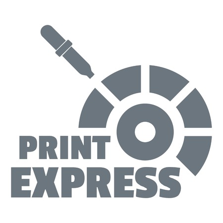 Print express logo. Simple illustration of print express vector logo for web design isolated on white backgroundのイラスト素材