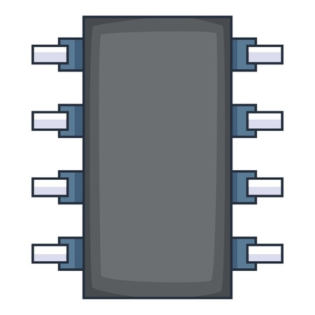 Modern chips icon. Cartoon illustration of modern chips vector icon for webのイラスト素材