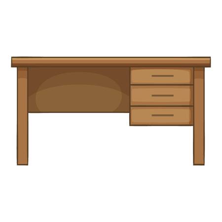 Writing table icon. Cartoon illustration of writing table vector icon for webのイラスト素材