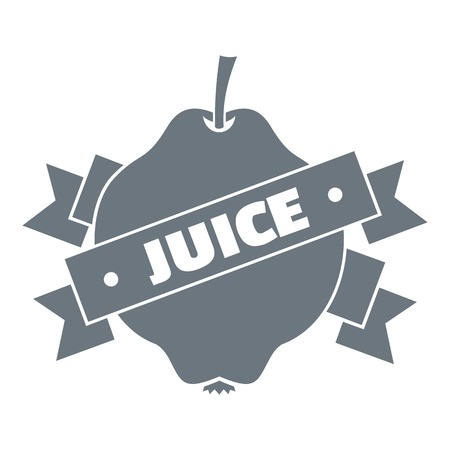 Fruit juice logo. Simple illustration of fruit juice vector logo for web design isolated on white backgroundのイラスト素材