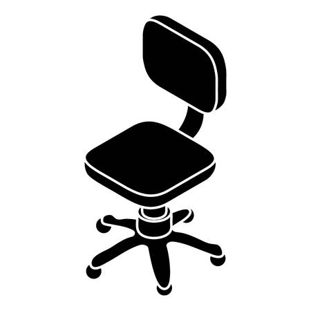 Small wheel chair icon, simple styleのイラスト素材