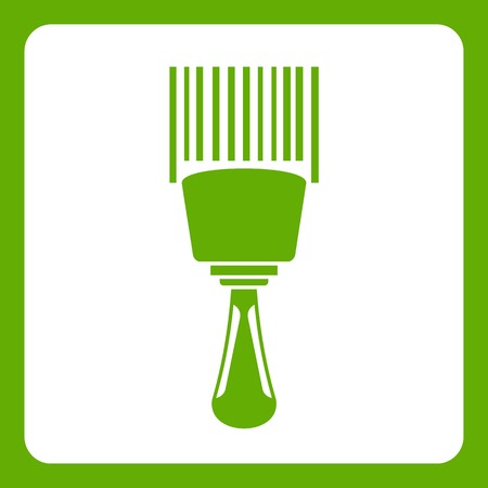 Bar code scanner icon greenのイラスト素材