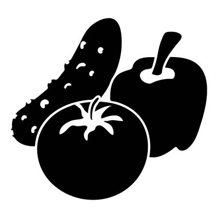 Vegetables food icon, simple styleのイラスト素材