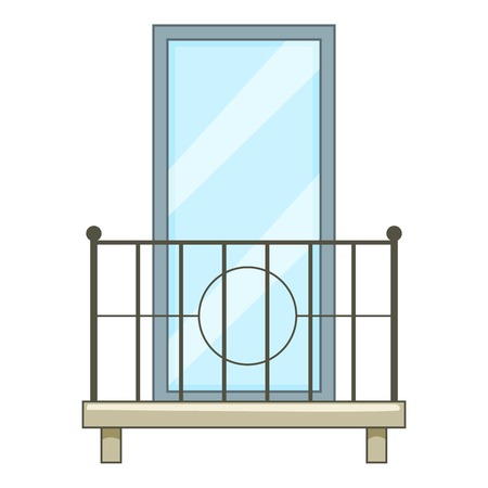 Little balcony icon, cartoon styleのイラスト素材
