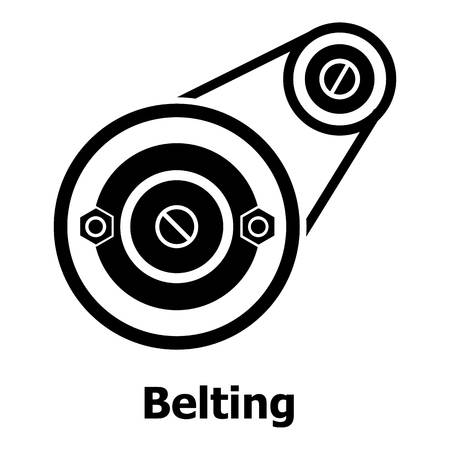 Belting drive icon. Simple illustration of belting drive vector icon for webのイラスト素材