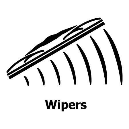 Wipers icon, simple black styleのイラスト素材