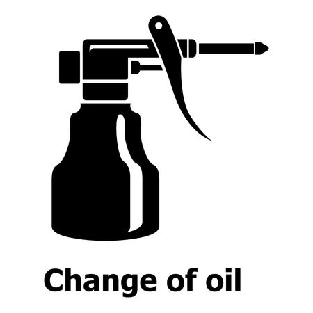 Change oil icon, simple black styleのイラスト素材