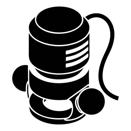 Circular power tool icon, simple styleのイラスト素材