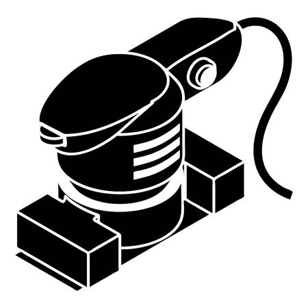 Sheet sander icon. Simple illustration of sheet sander vector icon for web design isolated on white backgroundのイラスト素材