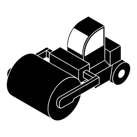 Roller truck icon, simple styleのイラスト素材