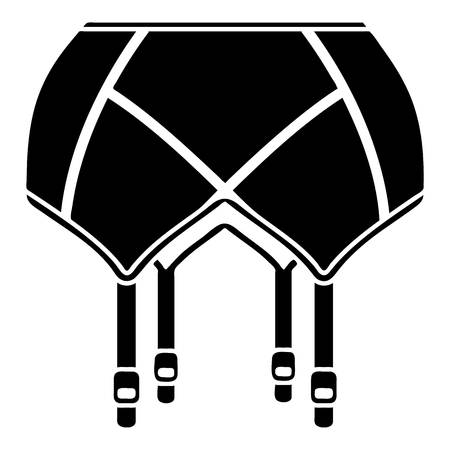 Underwear icon, simple black styleのイラスト素材