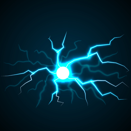 Flash lighting concept background. Realistic illustration of flash lighting vector concept background for web designのイラスト素材