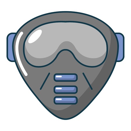 Paintball mask icon, cartoon styleのイラスト素材