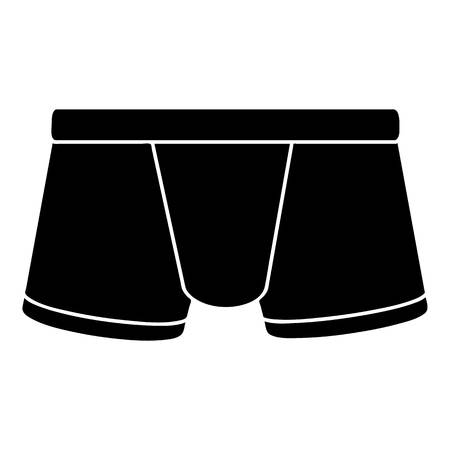 Boxers underpants icon, simple black styleのイラスト素材