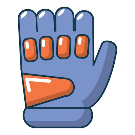 Paintball glove icon. Cartoon illustration of paintball glove vector icon for webのイラスト素材