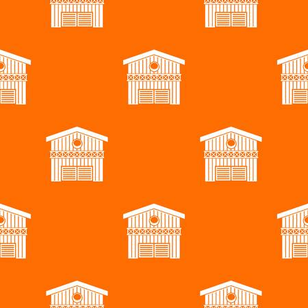 Barn for animals pattern seamlessのイラスト素材