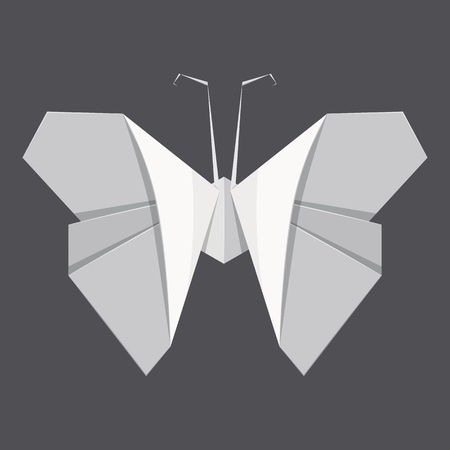 Origami butterfly concept background, realistic styleのイラスト素材