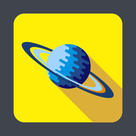 Saturn planet concept background, cartoon styleのイラスト素材