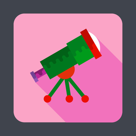 Telescope concept background, cartoon styleのイラスト素材