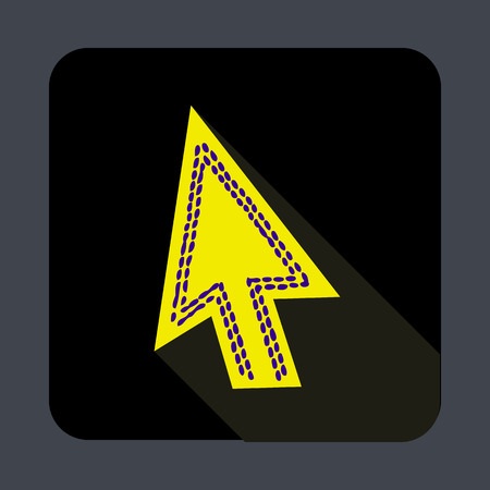 Textile cursor concept background. Cartoon illustration of textile cursor vector concept background for web designのイラスト素材