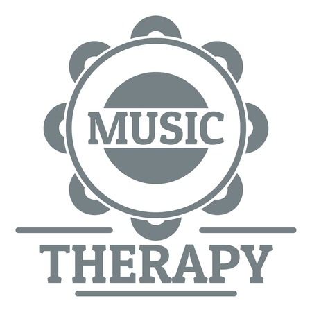 Tambourine logo, simple gray styleのイラスト素材