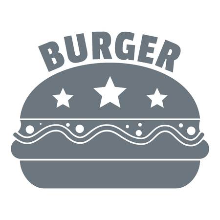 National burger logo. Simple illustration of national burger vector logo for webの写真素材