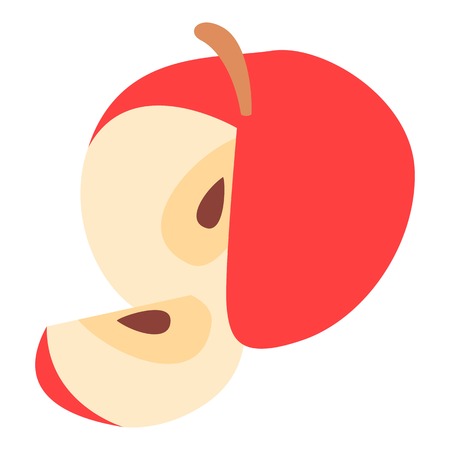 Apples icon, isometric 3d styleのイラスト素材