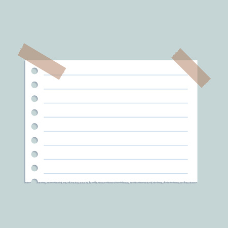 Line paper on wall concept background. Realistic illustration of line paper on wall vector concept background for web designのイラスト素材