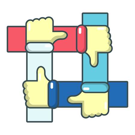Like icon. Cartoon illustration of like vector icon for webのイラスト素材