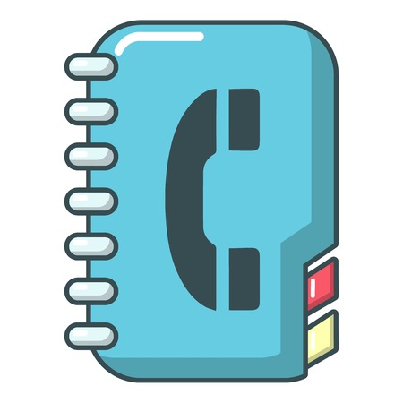 Phone book icon, cartoon styleのイラスト素材