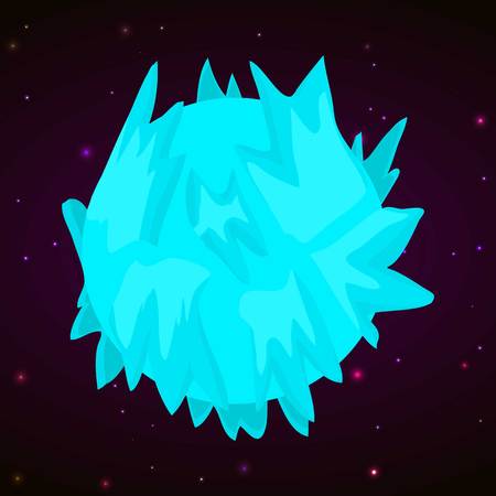 Glacial planet concept background.のイラスト素材