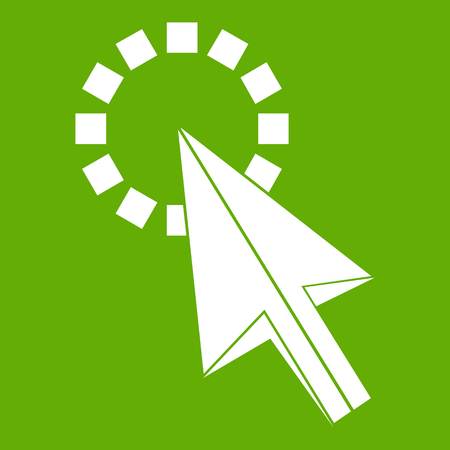 Click icon greenのイラスト素材