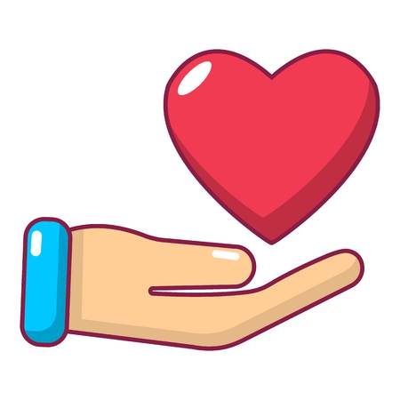Donate icon, cartoon styleのイラスト素材