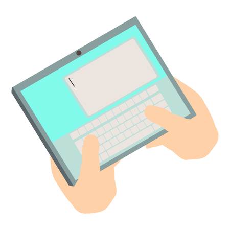 Write tablet icon, isometric 3d styleのイラスト素材
