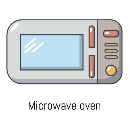 Microwave icon. Cartoon illustration of microwave vector icon for webのイラスト素材