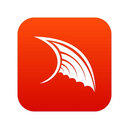 Wing icon digital redのイラスト素材