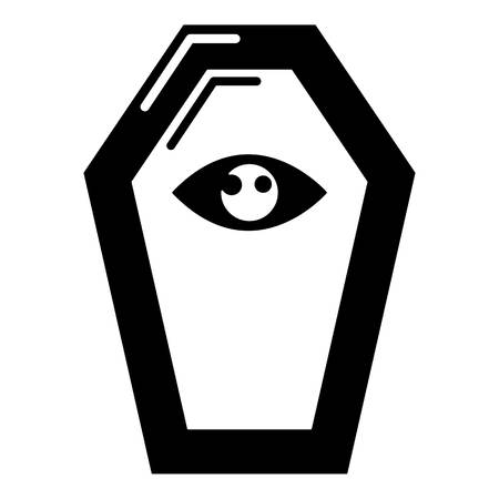 Pharaoh coffin icon. Simple illustration of pharaoh coffin vector icon for webのイラスト素材