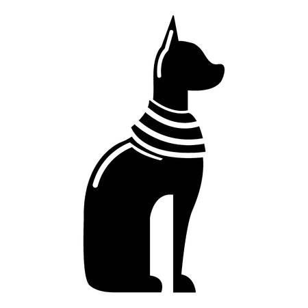 Simple illustration of cat egypt vector icon for web on a plain background.のイラスト素材