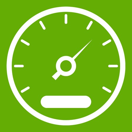 Speedometer icon greenのイラスト素材