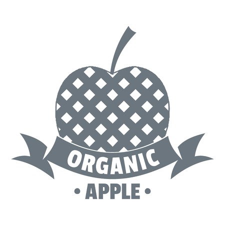 Organic apple vintage styleのイラスト素材