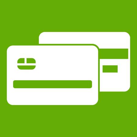 Credit card icon greenのイラスト素材