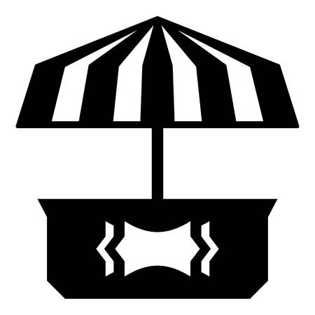 Business stall icon. Simple illustration of business stall vector icon for webのイラスト素材